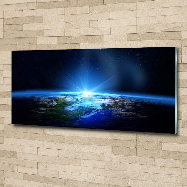 Glazen schilderij Planeet Aarde