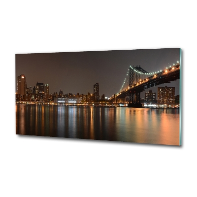 Foto schilderij op glas Tussen de bruggen