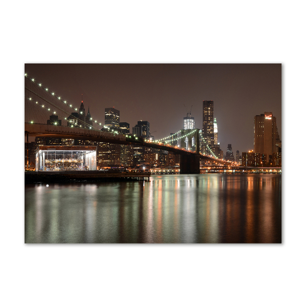 Foto schilderij op glas Tussen de bruggen