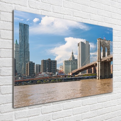 Schilderij glas Brooklynbrug