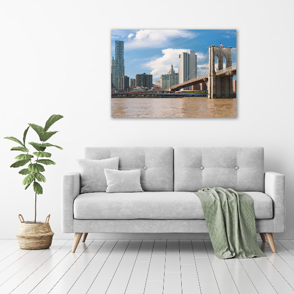 Schilderij glas Brooklynbrug