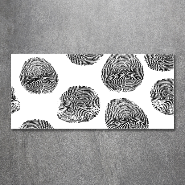 Foto schilderij op glas Vingerafdrukken