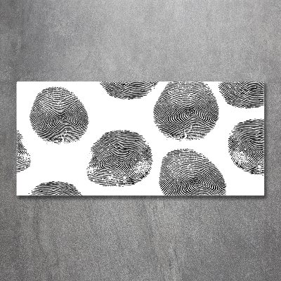 Foto schilderij op glas Vingerafdrukken