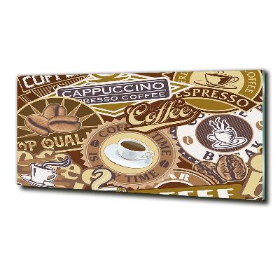 Foto schilderij op glas Koffiehuis