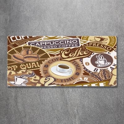 Foto schilderij op glas Koffiehuis