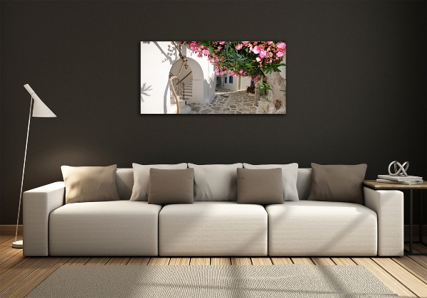 Schilderij op glas Charmante straatjes