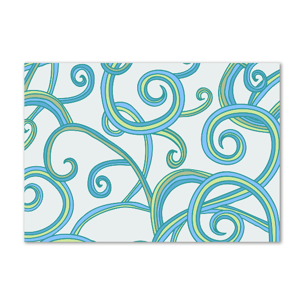 Schilderij op glas Abstracte spiralen