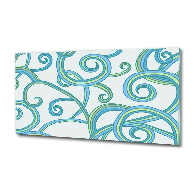 Schilderij op glas Abstracte spiralen