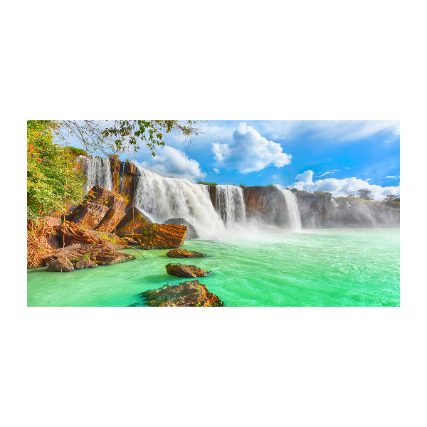 Schilderij glas Cascade