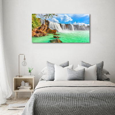 Schilderij glas Cascade