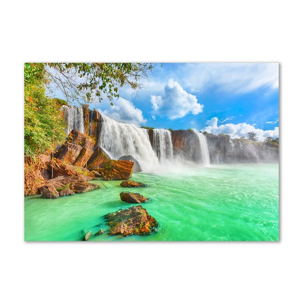 Schilderij glas Cascade