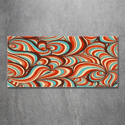 Schilderij glas Wervelend patroon