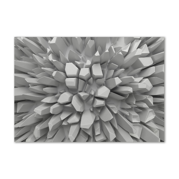 Schilderij glas 3D-abstractie