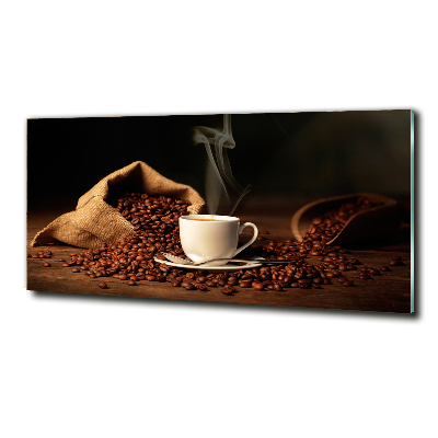 Schilderij op glas Koffie in een kopje
