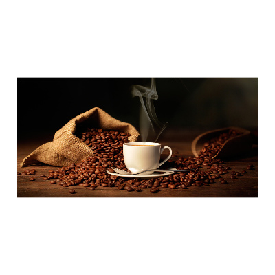 Schilderij op glas Koffie in een kopje