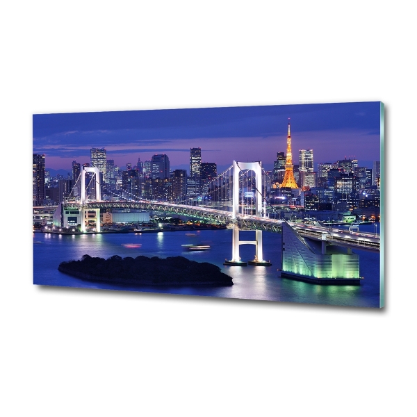 Schilderij glas Tokyo-brug