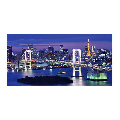 Schilderij glas Tokyo-brug