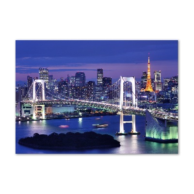 Schilderij glas Tokyo-brug