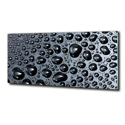 Foto schilderij op glas waterdruppels
