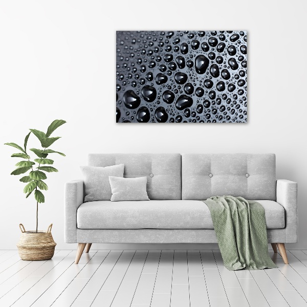 Foto schilderij op glas waterdruppels