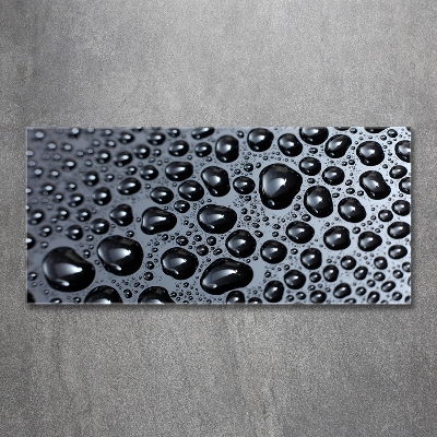 Foto schilderij op glas waterdruppels