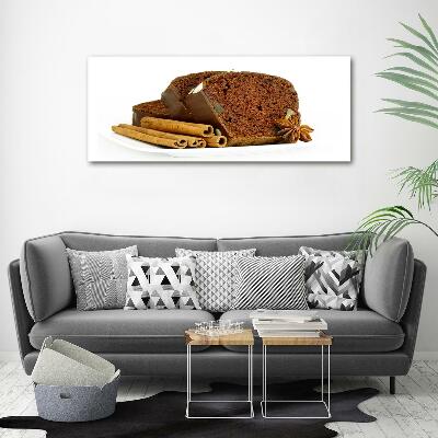 Glazen schilderij Peperkoek en vanille