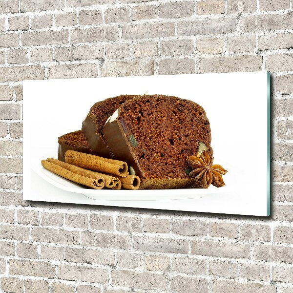 Glazen schilderij Peperkoek en vanille