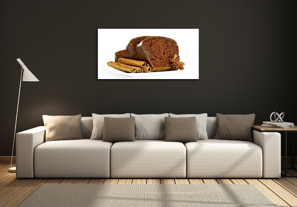 Glazen schilderij Peperkoek en vanille