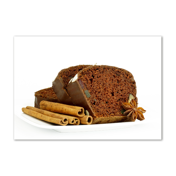 Glazen schilderij Peperkoek en vanille