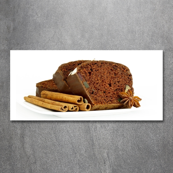 Glazen schilderij Peperkoek en vanille