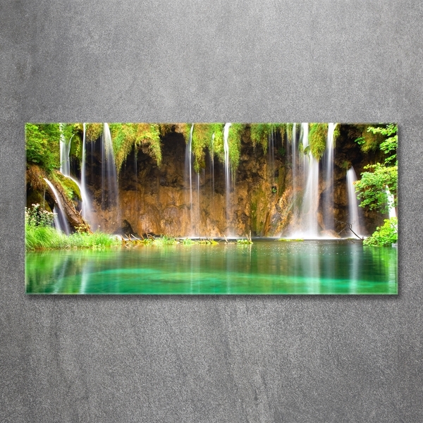 Foto schilderij op glas Plitvice-meren