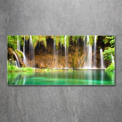 Foto schilderij op glas Plitvice-meren