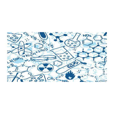 Schilderij op glas Chemische achtergrond