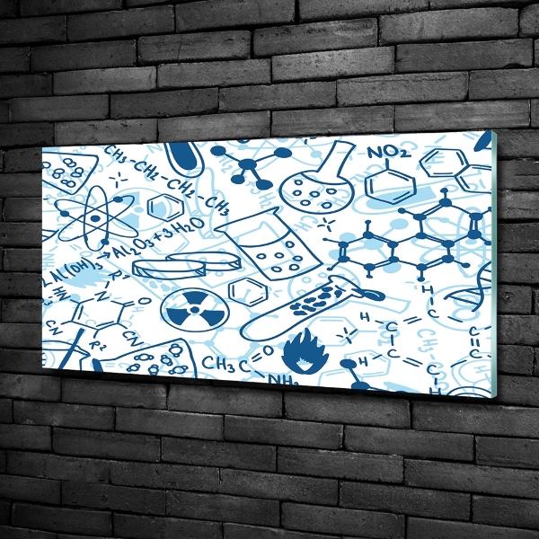 Schilderij op glas Chemische achtergrond