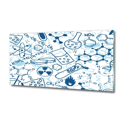 Schilderij op glas Chemische achtergrond