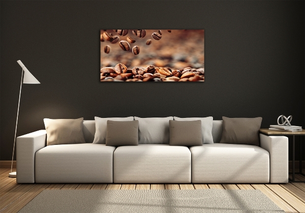 Schilderij op glas Koffiebonen