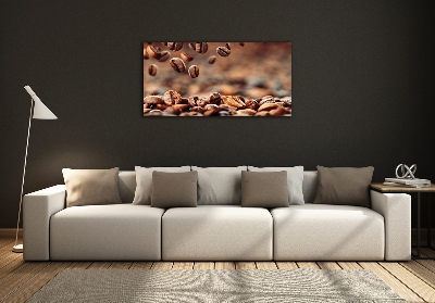 Schilderij op glas Koffiebonen