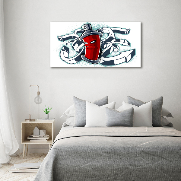 Schilderij glas Graffiti