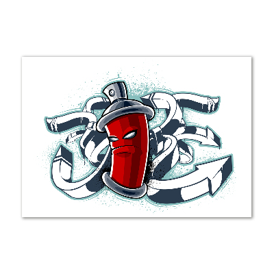 Schilderij glas Graffiti