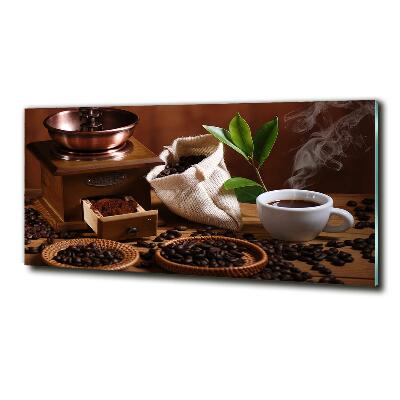 Schilderij glas Een kopje espresso