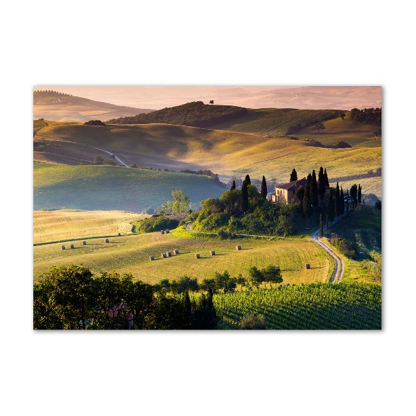 Schilderij op glas Toscane, Italië