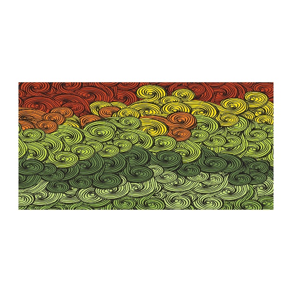 Schilderij glas Kleurrijke golven