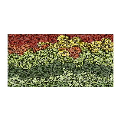 Schilderij glas Kleurrijke golven