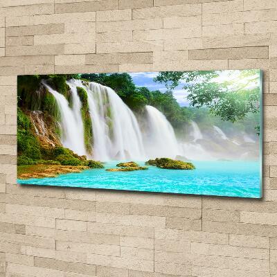 Glazen schilderij Waterval