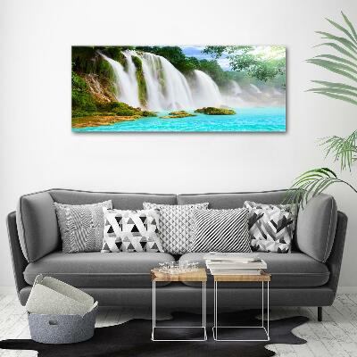 Glazen schilderij Waterval