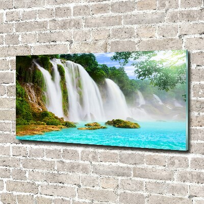Glazen schilderij Waterval
