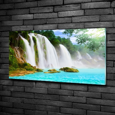 Glazen schilderij Waterval