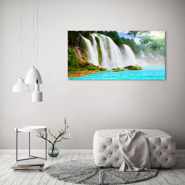 Glazen schilderij Waterval
