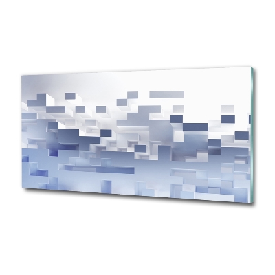 Foto schilderij op glas Kubusabstractie