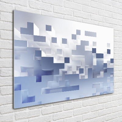 Foto schilderij op glas Kubusabstractie
